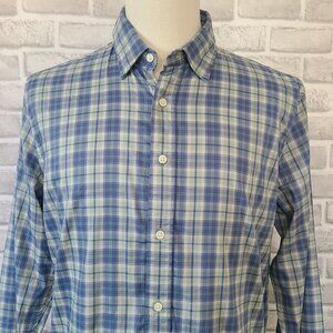 Faherty The Movement Ponderosa Plaid Mens Long Sleeve Shirt NEW L Casual Gorp